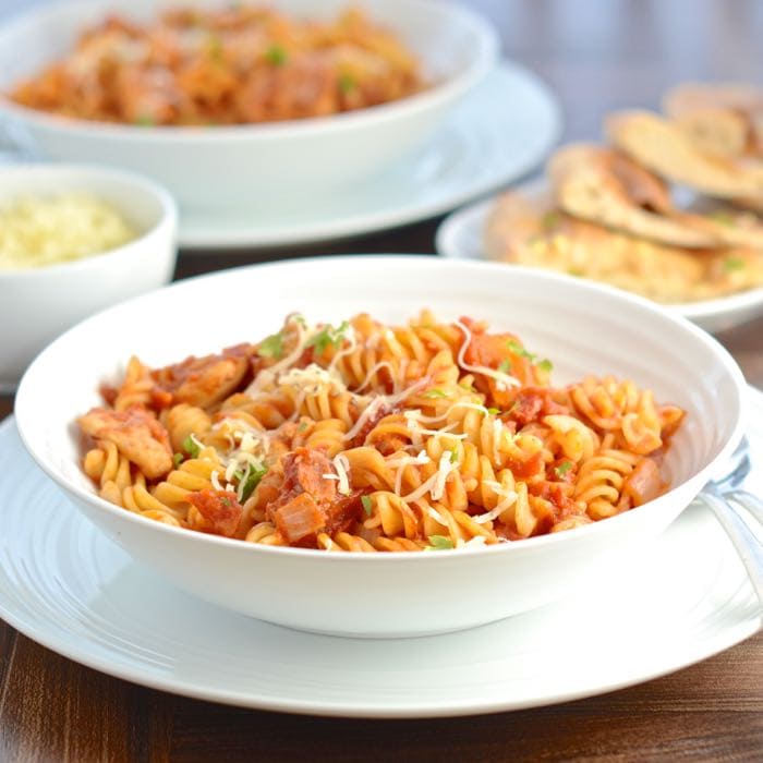 Barbecue Chicken and Bacon Pasta - Charlotte's Lively Kitchen