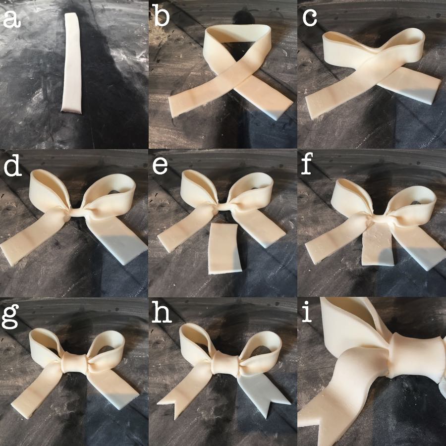 How to make a fondant bow cake topper