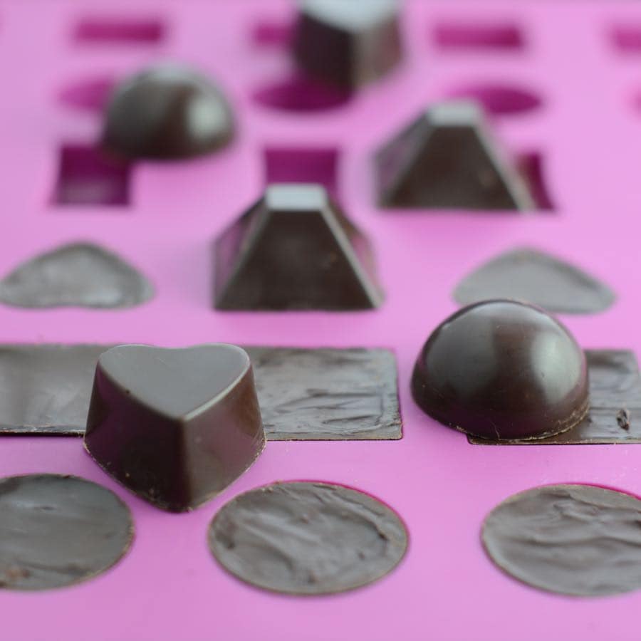 Candy Molds - Plain Square Mints