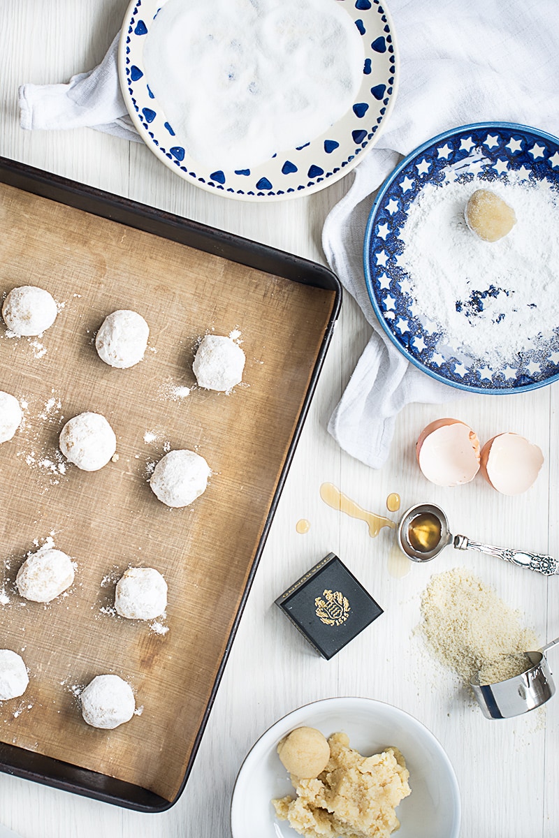 Delicious soft centred Amaretti biscuits. So easy to make, crisp on the outside and chewy in the middle and they're naturally gluten-free too.