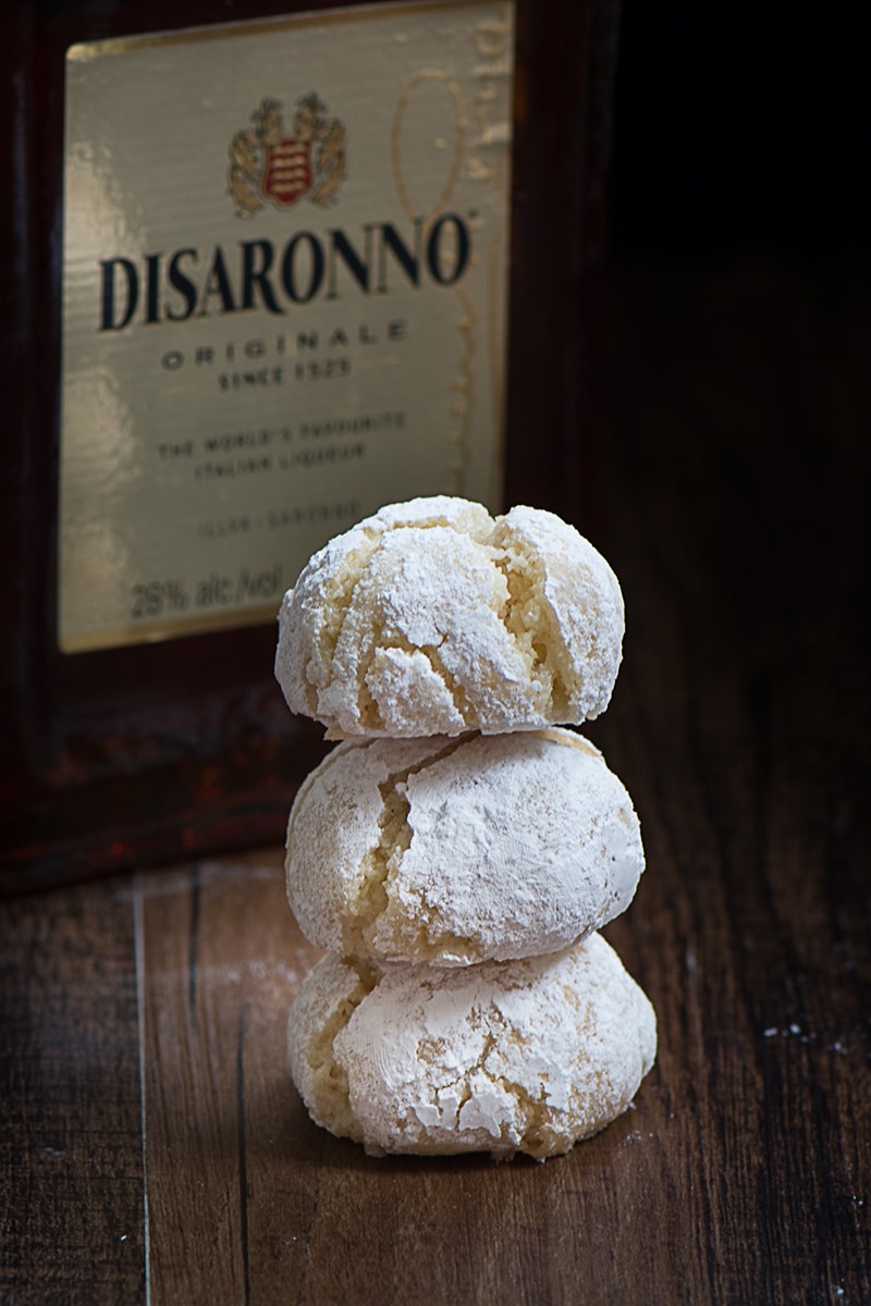 Delicious soft centred Amaretti biscuits. So easy to make, crisp on the outside and chewy in the middle and they're naturally gluten-free too.