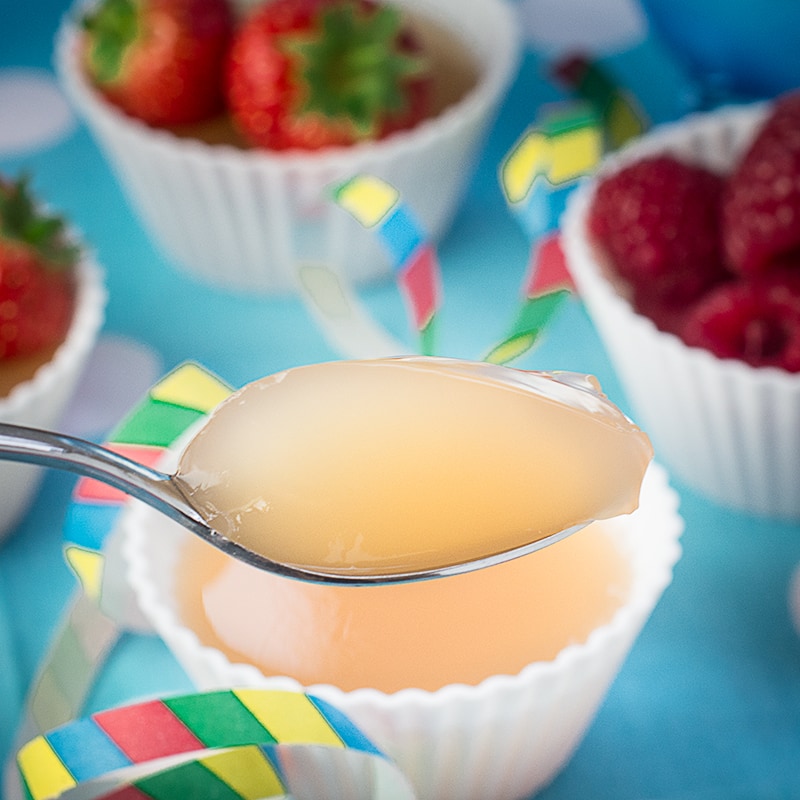 Two Ingredient Fruit Juice Jelly - Charlotte's Lively Kitchen