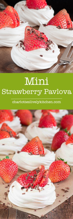 mini strawberry pavlova pin