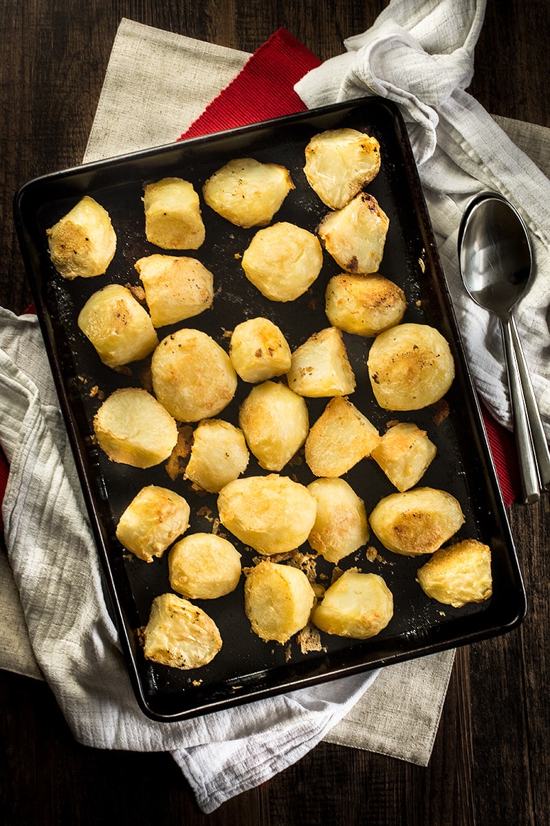 My guide to making perfect roast potatoes - soft on this inside and crispy on the outside.
