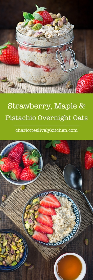 strawberry maple pistachio overnight oats pin