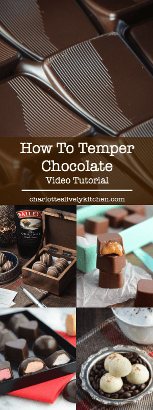 How to temper chocolate - video tutorial.
