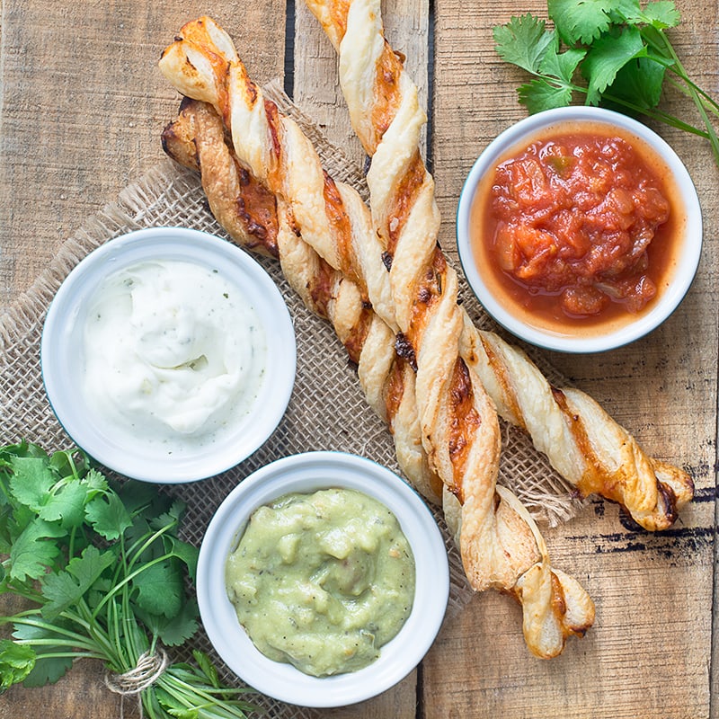 Bring the flavours of Mexico to your party or picnic with these easy to make Mexican cheese twists.