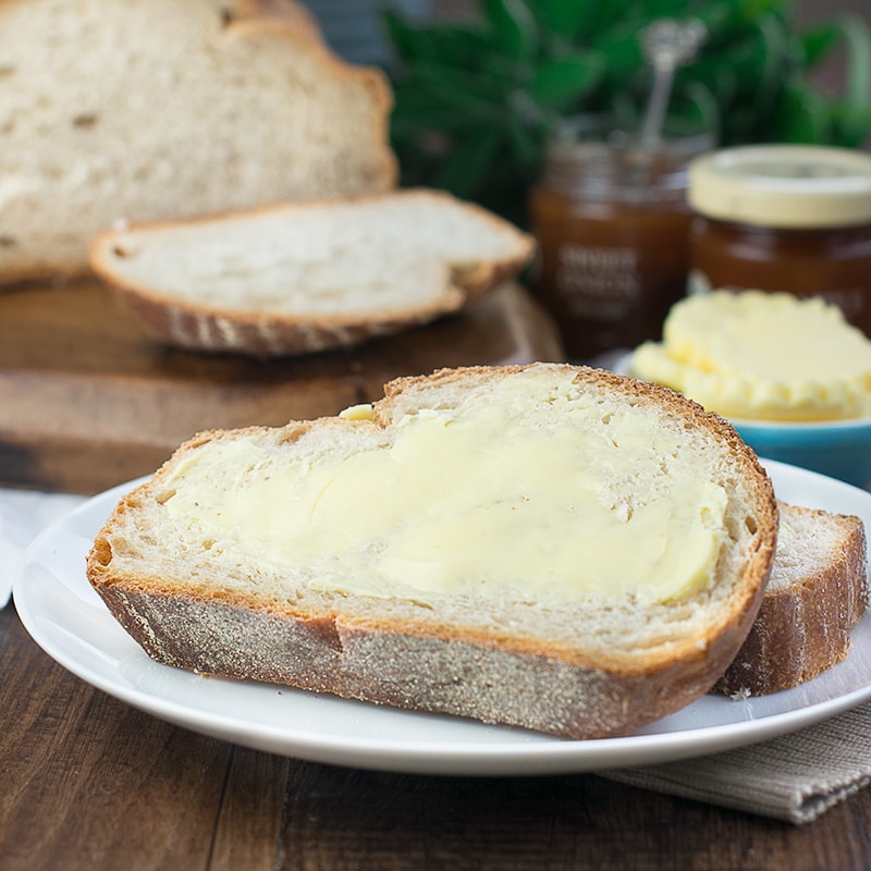 Making homemade butter is quick, easy and fun. This simple recipe will have you making your own in minutes.