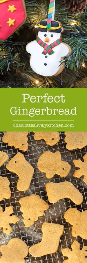 My recipe for perfect gingerbread biscuits that are delicious, easy to make and hold their shape brilliantly. Perfect for gingerbread men, houses and tree decorations.