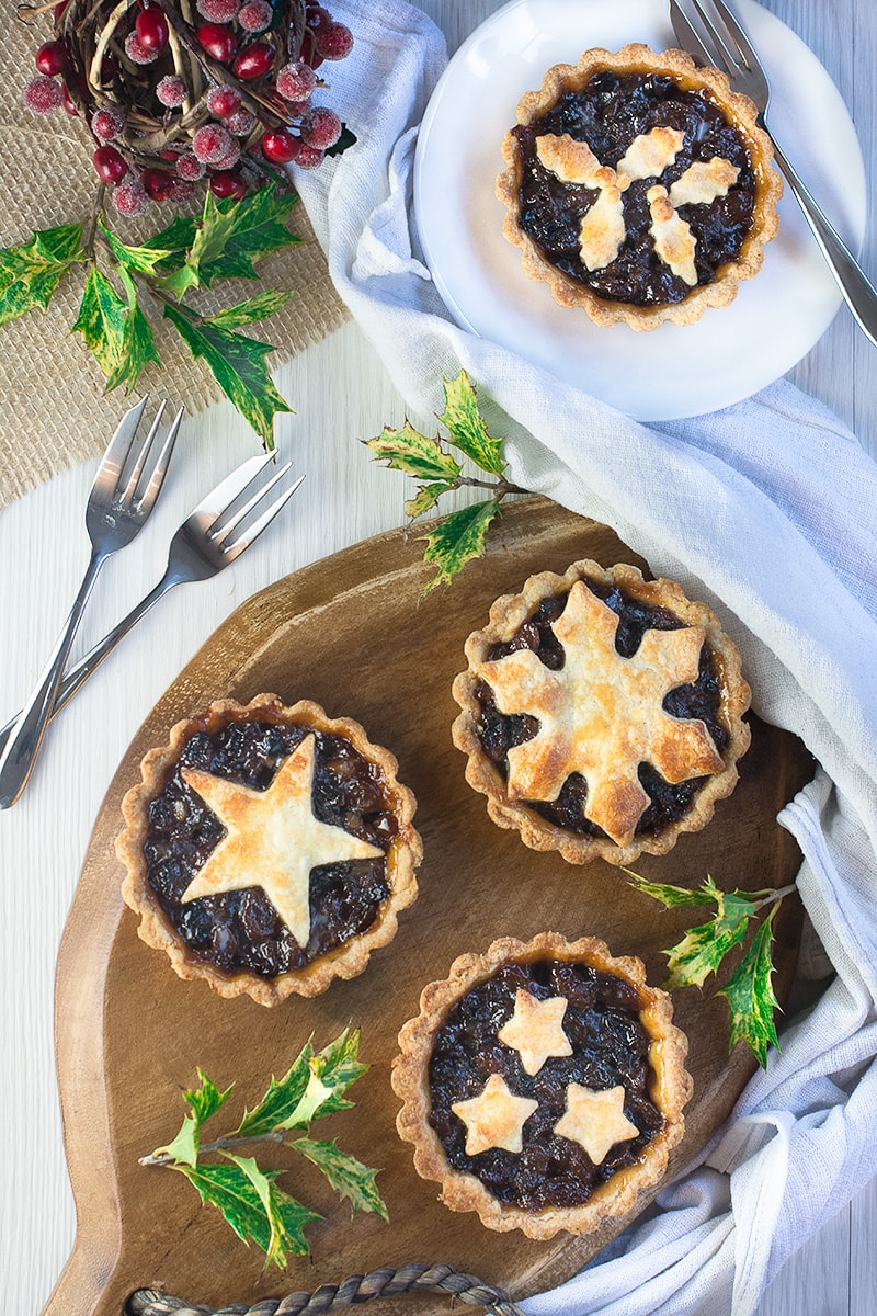 Make your Christmas extra special with these pretty mince pies decorated with stars, holly and snowflakes. Perfect for festive parties or as a treat with a cup of tea on a chilly evening.