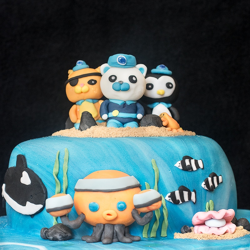 OCTONAUTS Complete SET 3 Mini FIGURES Bernacles Kwazii Peso 6cm ORIGINAL  Also for CAKES TOPPERS