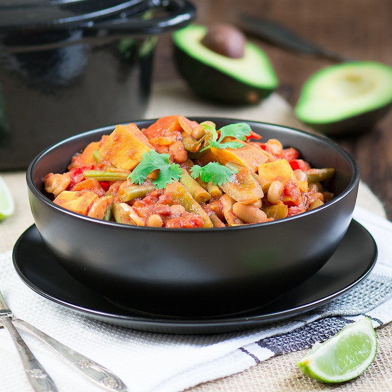 A delicious, vegan chilli, loved by all the family. Absolutely packed full of vegetables to give you (almost) all of your 5-a-day in one go, and low in calories.