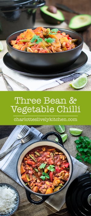 A delicious, vegan chilli, loved by all the family. Absolutely packed full of vegetables to give you (almost) all of your 5-a-day in one go, and low in calories.