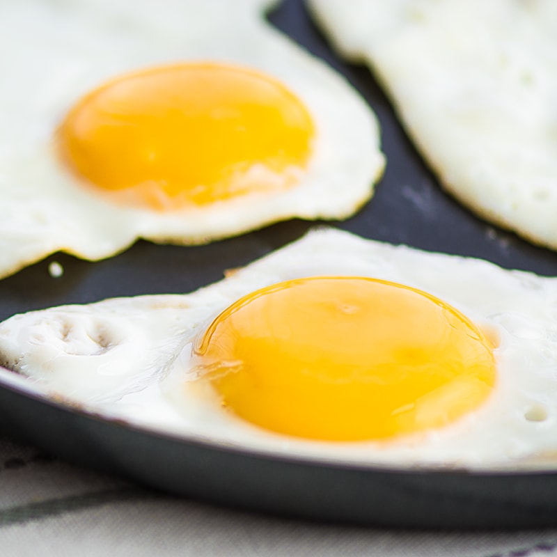 My guide to cooking the perfect, healthy, fried egg - a properly cooked white and lovely runny yolk, without drowning it in oil.