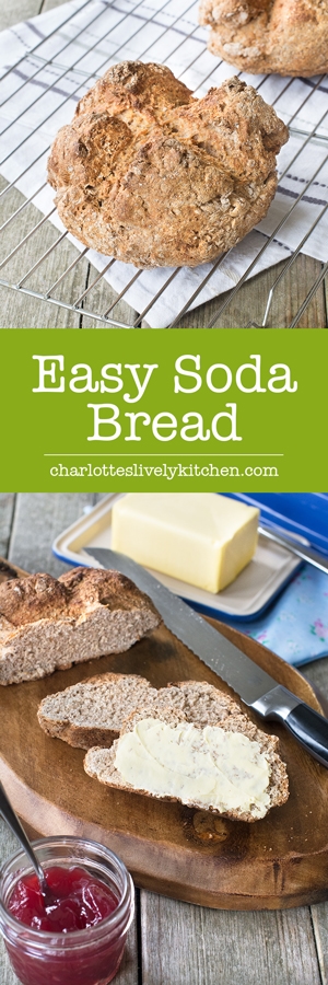 Irish soda bread is so easy to make with no kneading or proving, perfect for getting children involved in the kitchen and it tastes delicious dipped in soup or smothered in butter and jam.