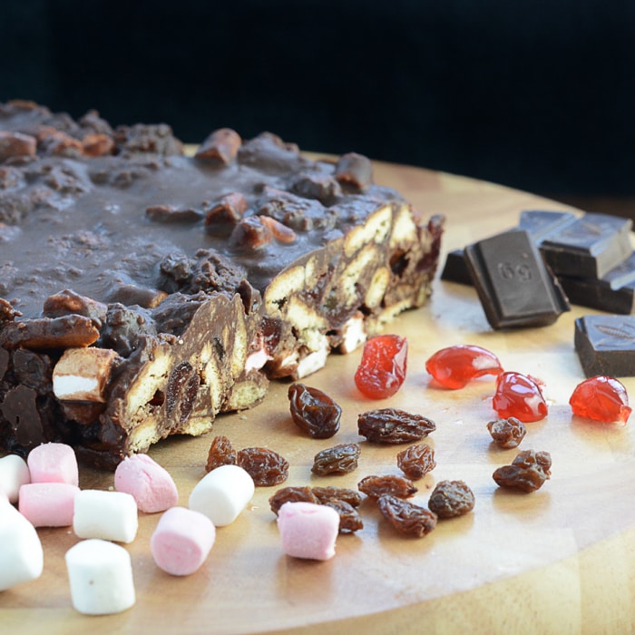 Chocolate Rocky Road with Almonds - Party Size – Javier Confectionery