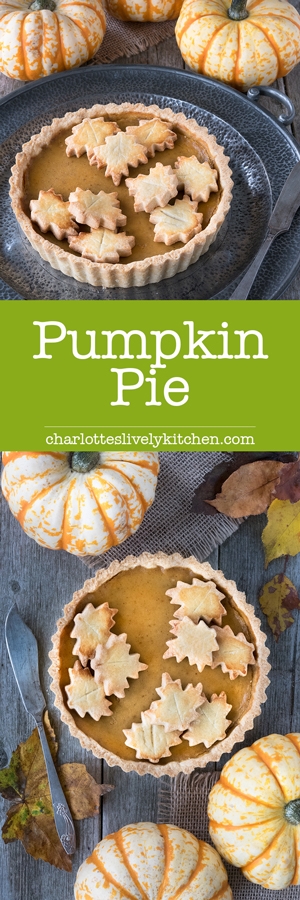 Homemade pumpkin pie is the taste of autumn with crisp shortcrust pastry and a soft, creamy spiced pumpkin filling.