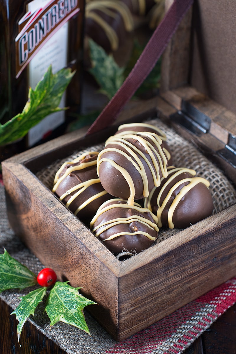 How to make orange liqueur truffles. There are two versions of this recipe, my original chocolate coated truffles and a quick and easy version. Both versions taste absolutely delicious and are the perfect gift for someone special. 