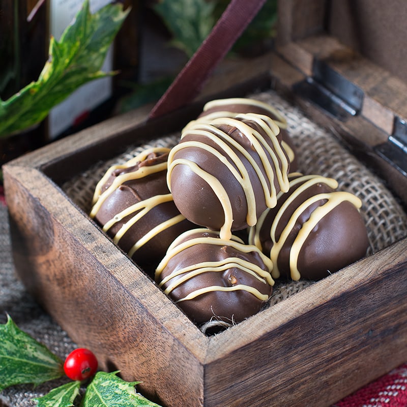 How to make orange liqueur truffles. There are two versions of this recipe, my original chocolate coated truffles and a quick and easy version. Both versions taste absolutely delicious and are the perfect gift for someone special. 