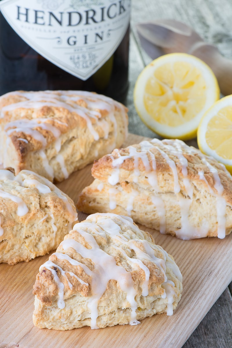 A delicious twist on traditional scones, flavoured with gin and lemon zest.