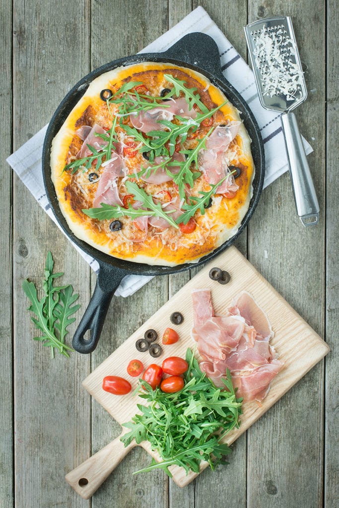 Prosciutto di San Daniele & Grana Padano Pizza - Charlotte's Lively Kitchen