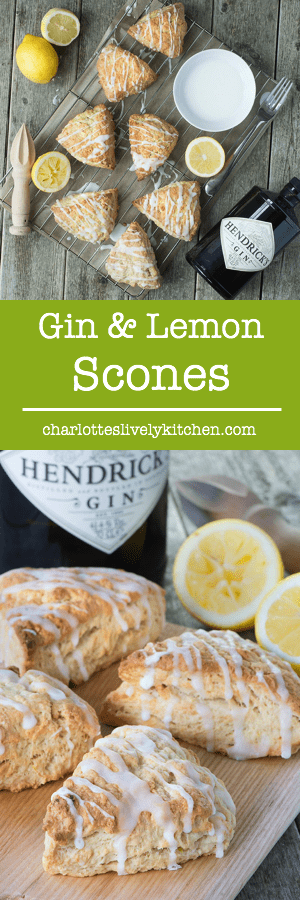 A delicious twist on traditional scones, flavoured with gin and lemon zest.