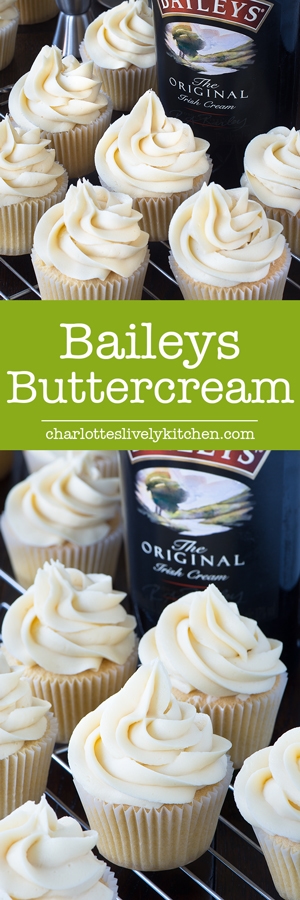 I can now top my cakes with my favourite drink with this delicious, smooth Baileys buttercream!