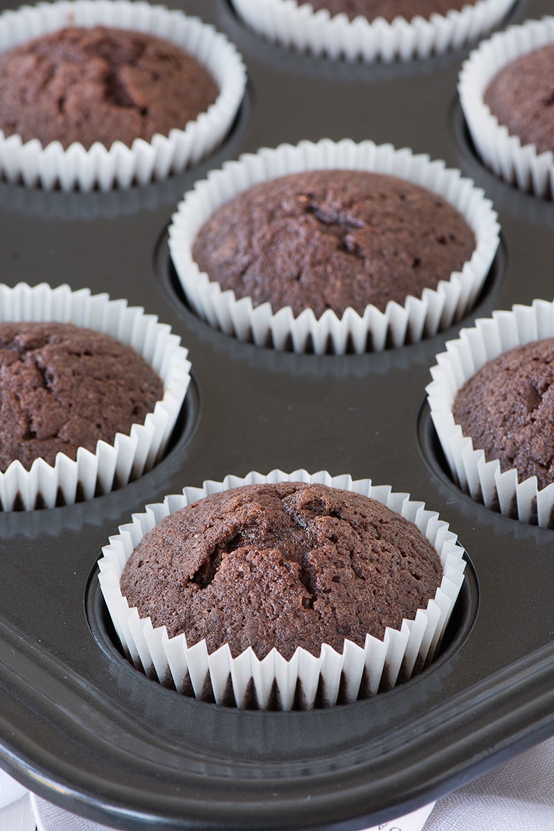 You'd never guess that these easy chocolate cupcakes have no dairy, so they're perfect if you've got an allergy or intolerance. The recipe can also be used to make a 7" chocolate cake too.