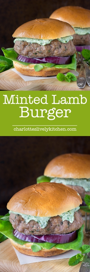 These minted lamb burgers taste delicious and are quick and easy to make, perfect for a quick dinner or a summer barbecue.