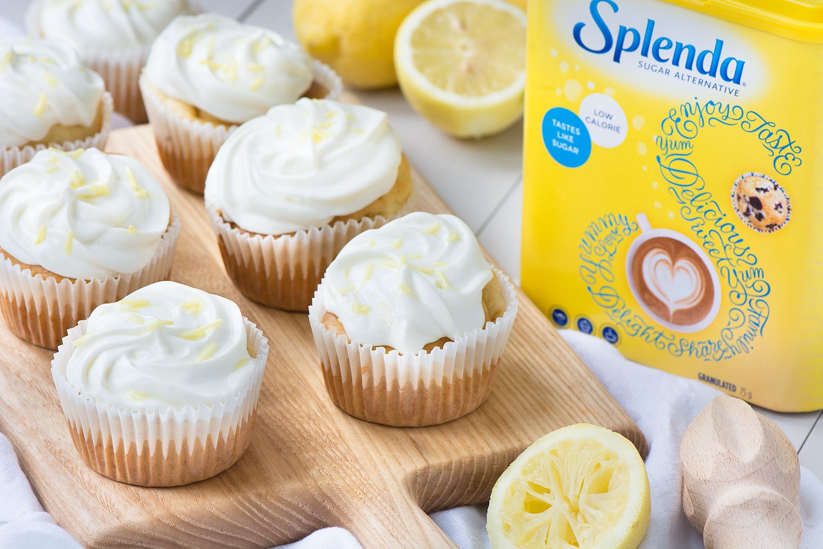 Splenda Cupcakes With Lemon Cream