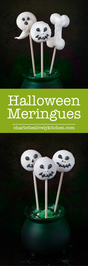 Add a Spooky twist to classic meringues with these Halloween Meringue Pops.