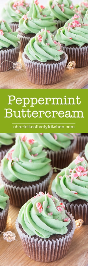 How to make delicious, smooth peppermint buttercream. Perfect for adding a festive twist to your cupcakes, layer cakes or macarons.