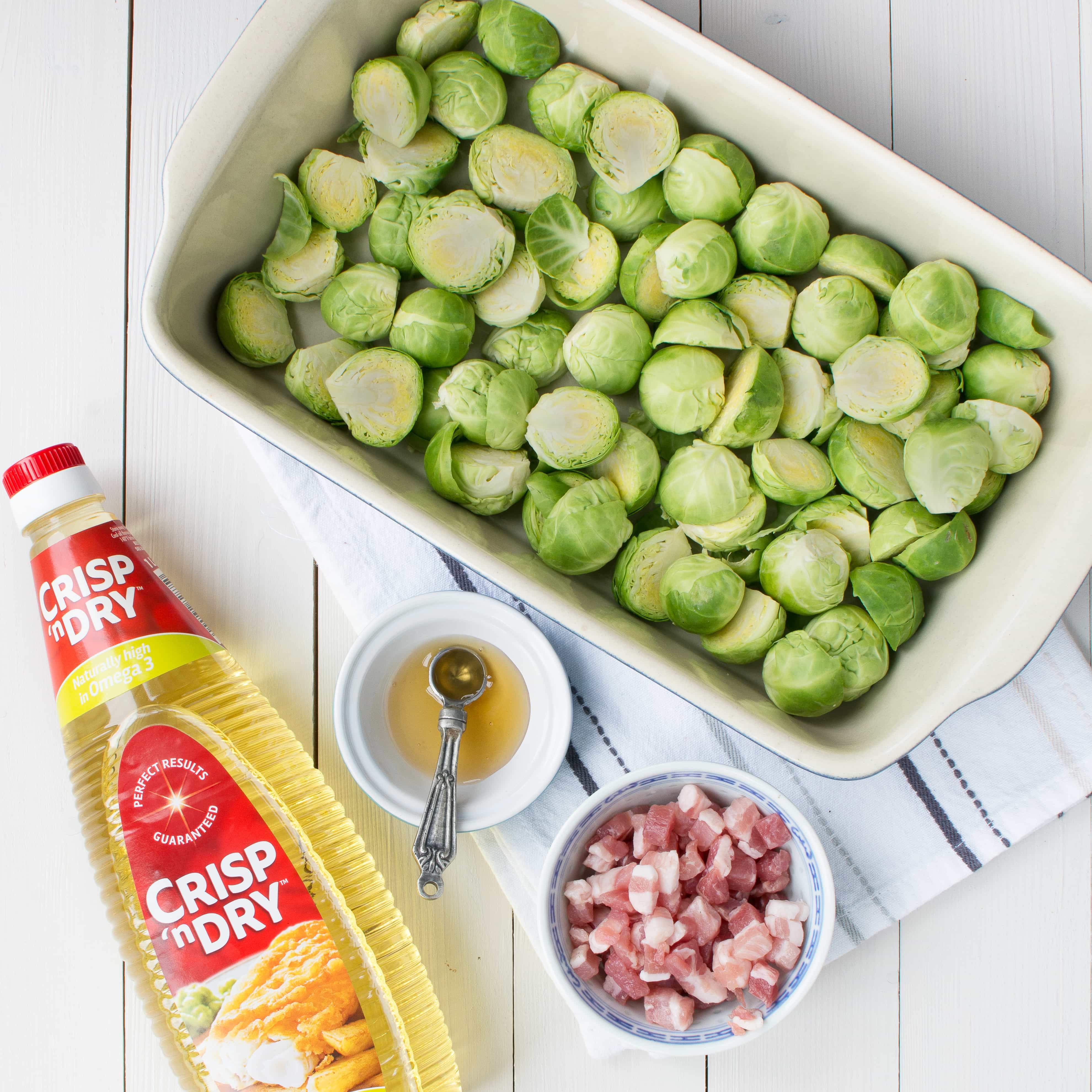 Roasted sprouts with a hint of honey and pancetta. The perfect accompaniment to your Christmas dinner. Plus my top tips for making Christmas day cooking stress free.