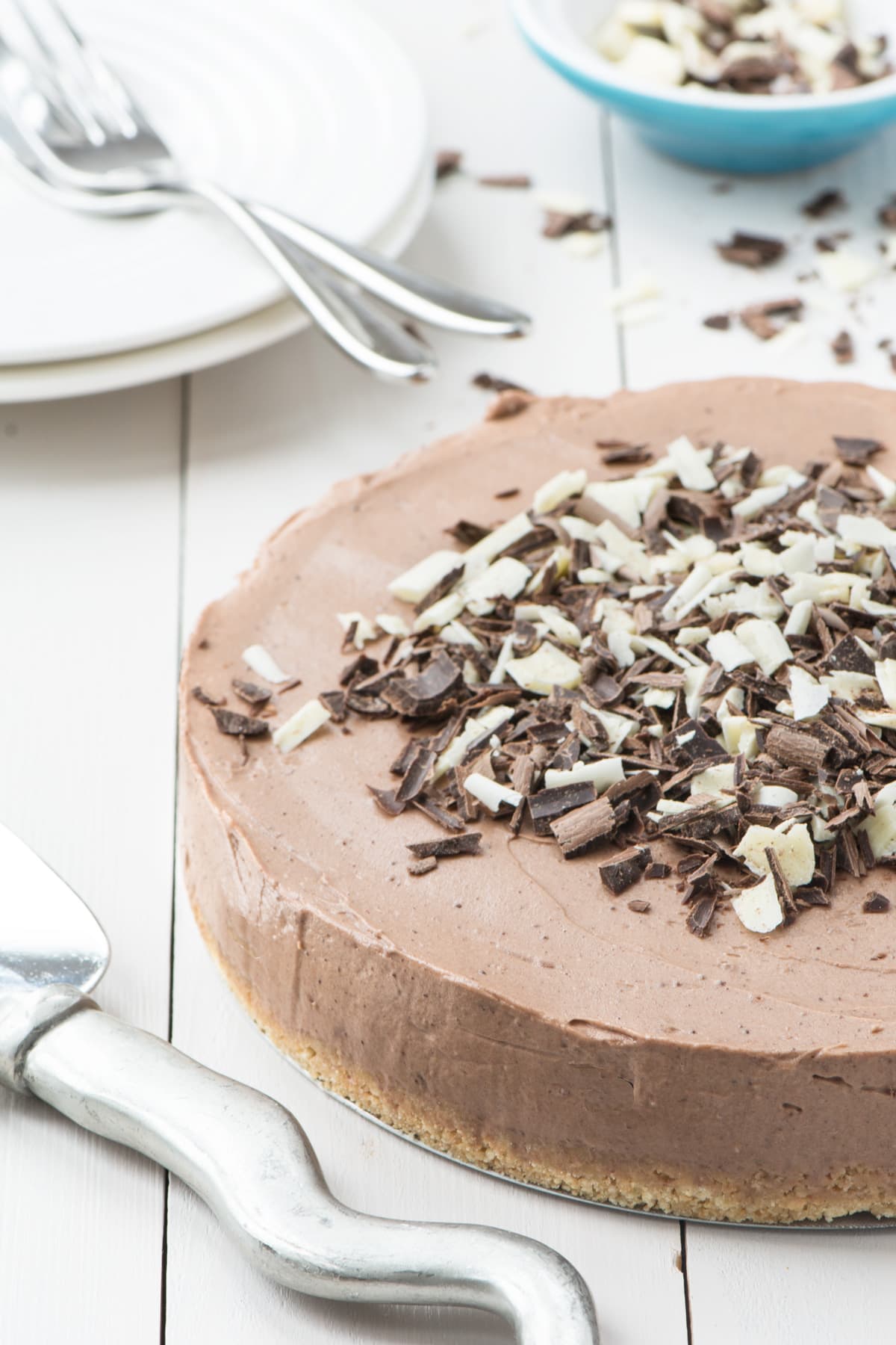 No-bake milk chocolate cheesecake