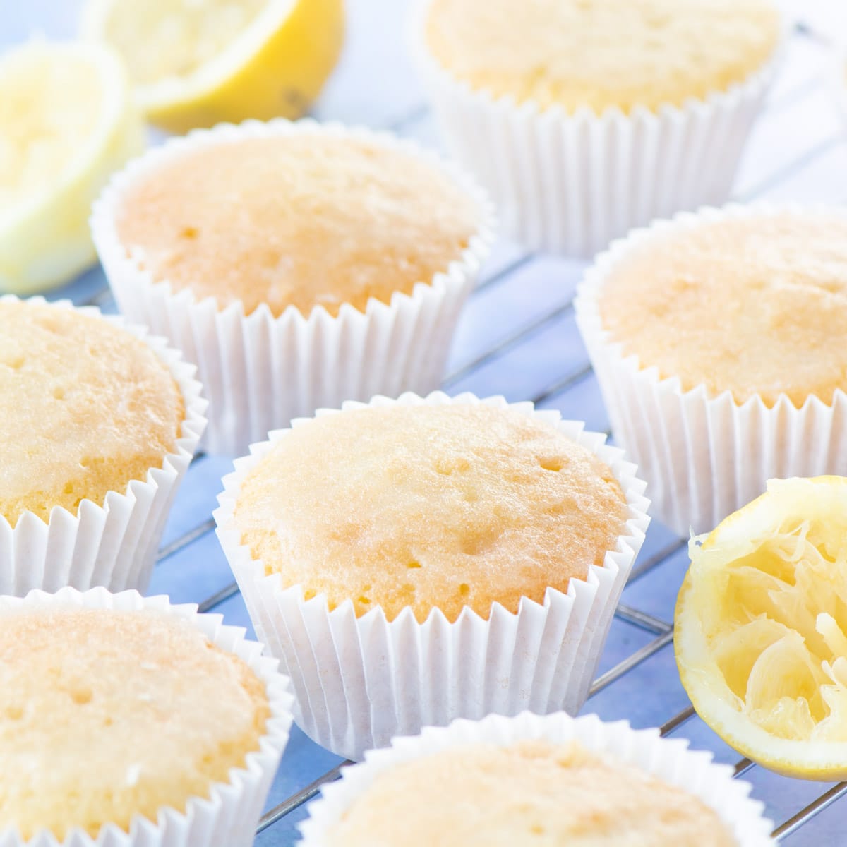 Lemon drizzle cupcakes that are easy to make and absolutely jam-packed with flavour.