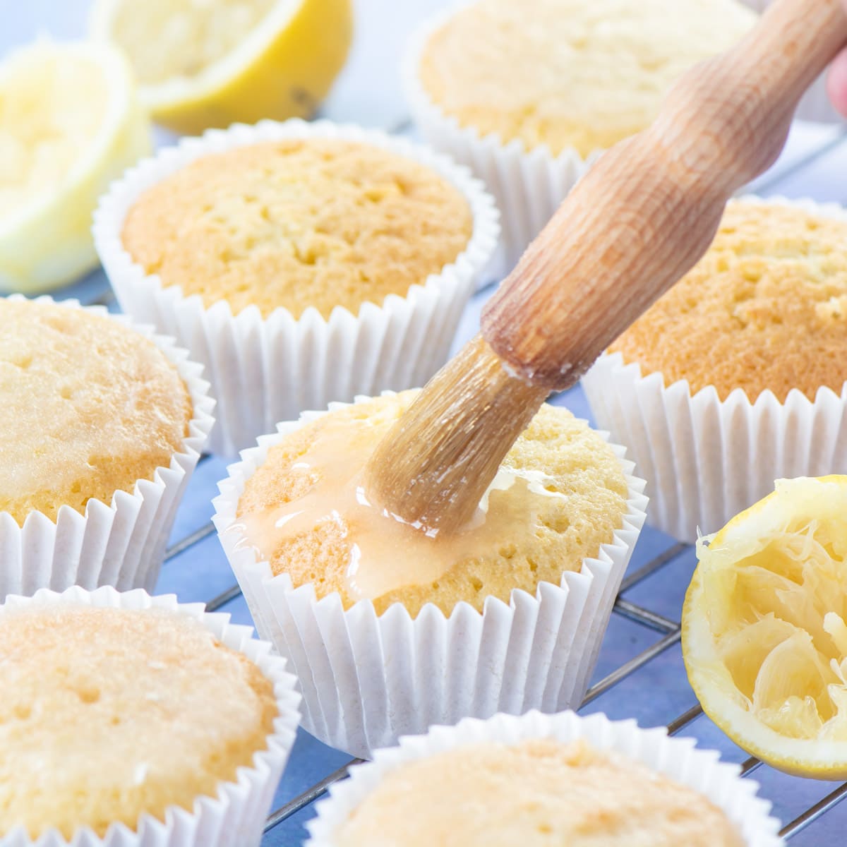 Lemon drizzle cupcakes that are easy to make and absolutely jam-packed with flavour.