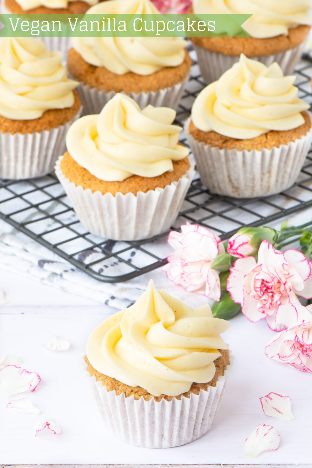 Vegan Vanilla Cupcakes - Charlotte's Lively Kitchen