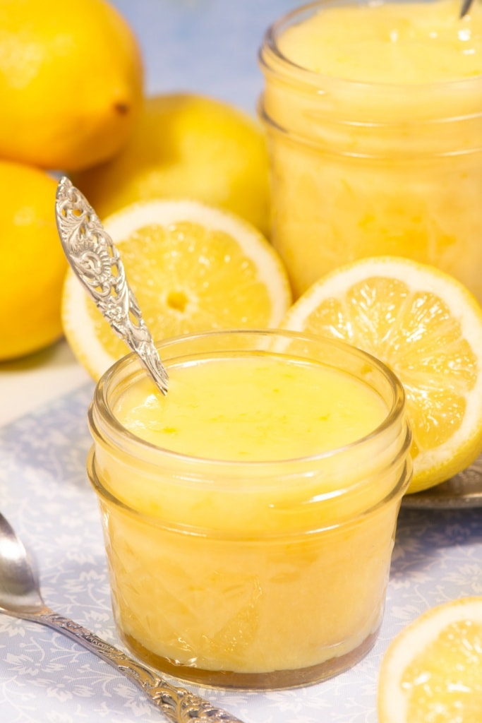 A jar of lemon curd.