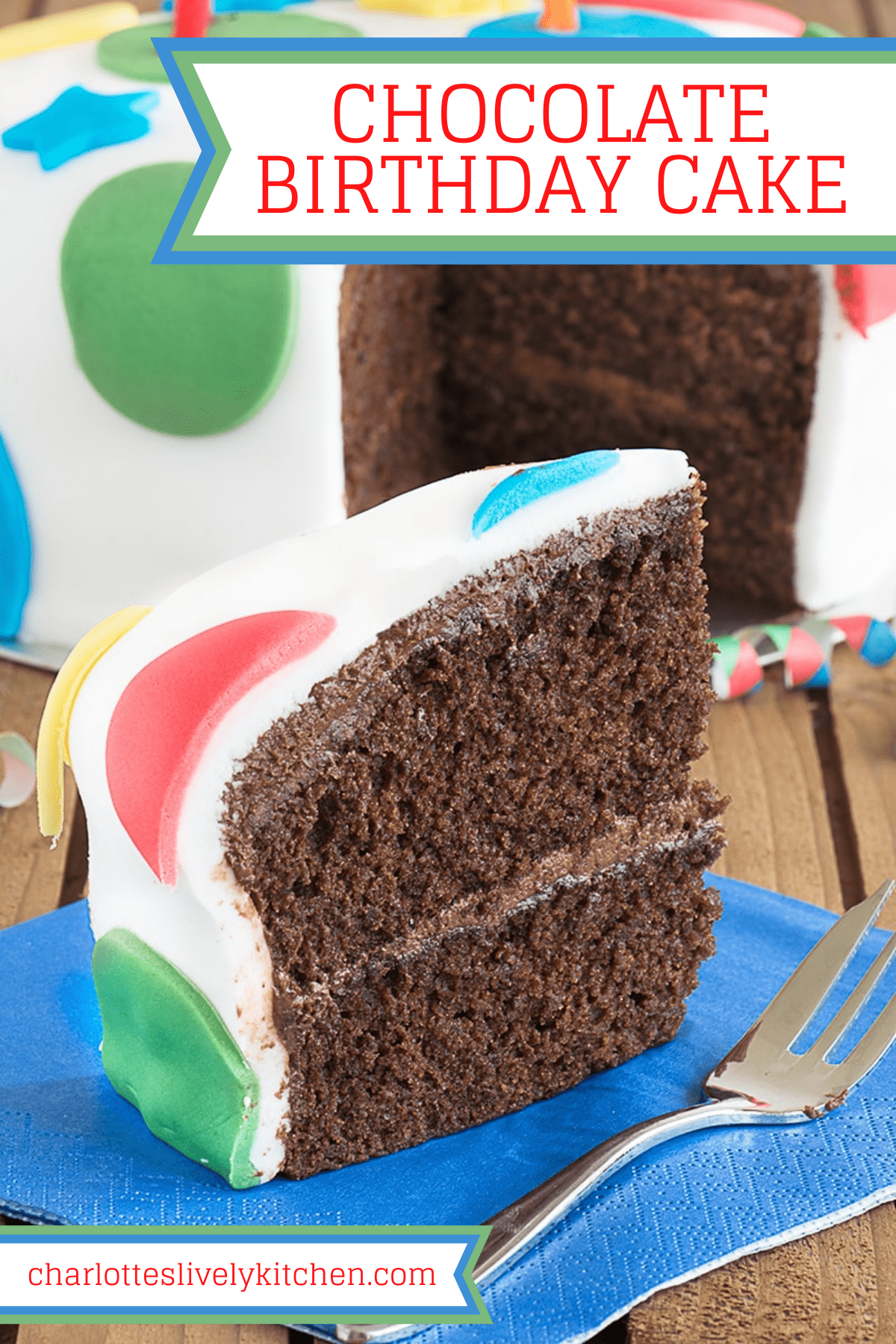 Dark Chocolate Cake Recipe {Homemade Cake & Chocolate Buttercream}